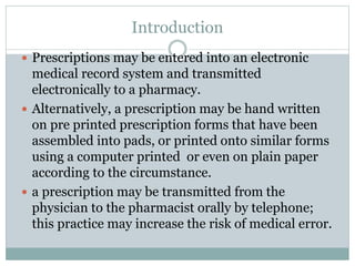 Prescription | PPTX