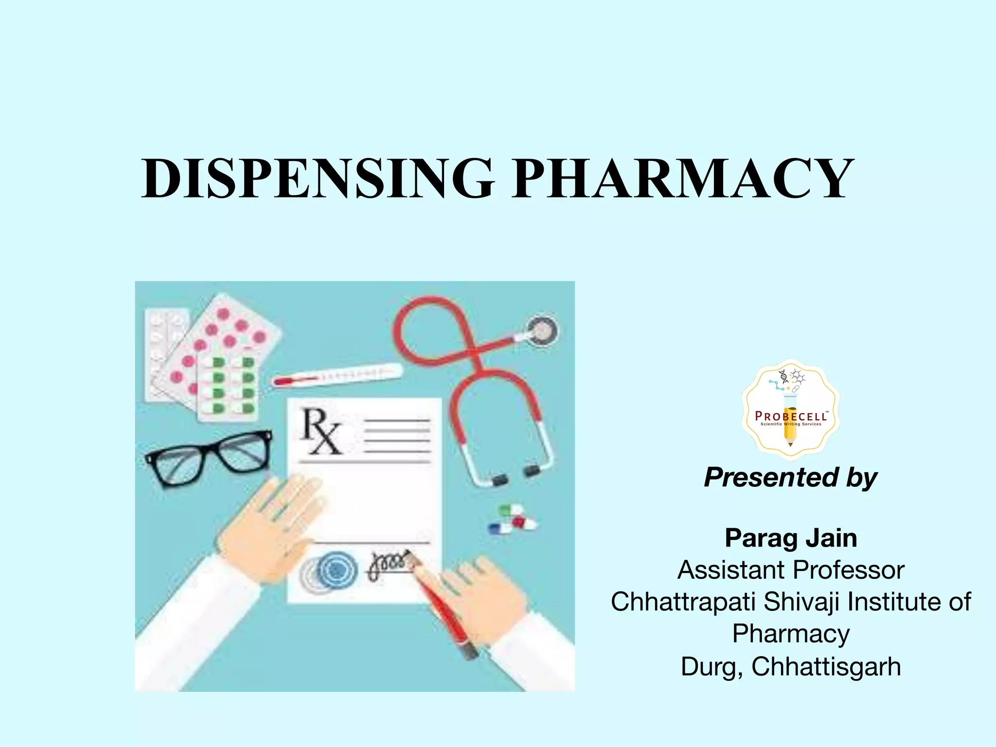 Dispensing pharmacy Prescription PPT