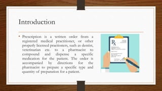 Prescription | PPTX
