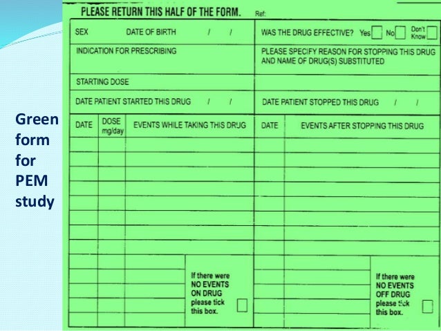 Prescription Event Monitoring