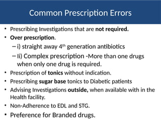 Prescription & Medical Audit of facilities | PPTX