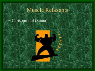 Muscle Relaxants Carisoprodol (Soma) 
