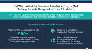 1616
MAT makes it easier for those struggling to afford their medicines to find and learn more
about various programs that...
