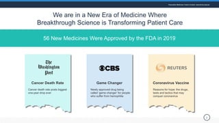 We are in a New Era of Medicine Where
Breakthrough Science is Transforming Patient Care
2
56 New Medicines Were Approved b...