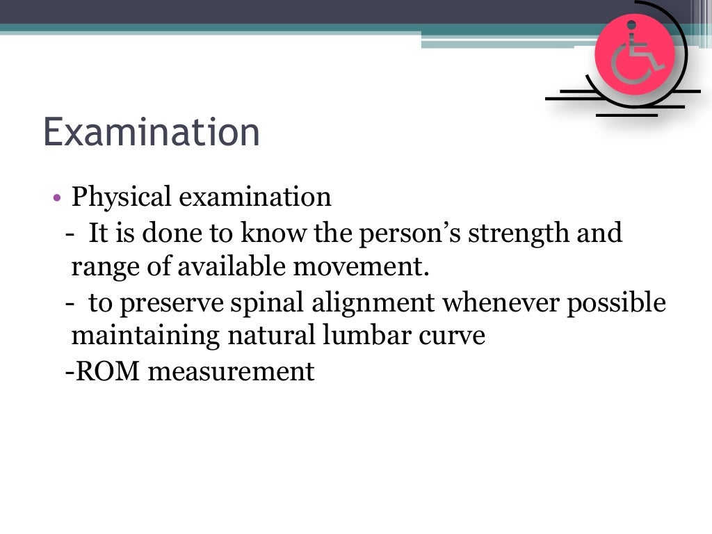 Prescription of wheelchair