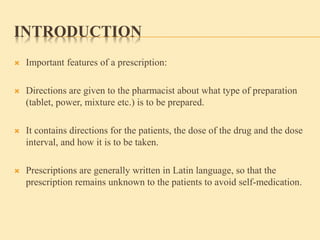 Prescription ppt | PPTX