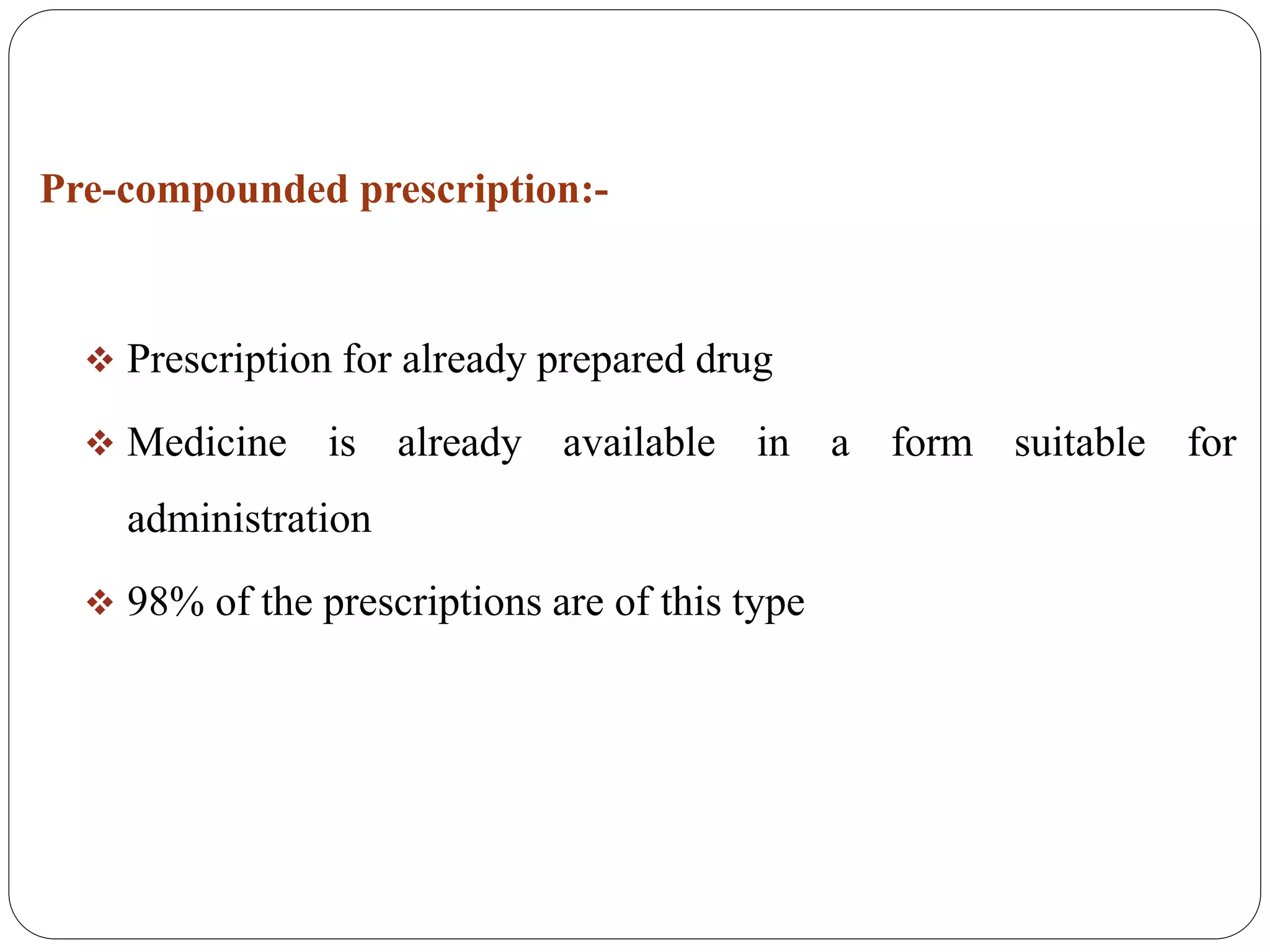 Prescription writing | PPTX