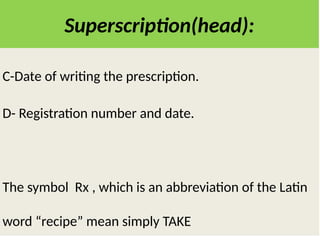 Written Rx Decipher PRESCRIPTION WRITING.pptx234567890poiuytrewadfghjk | PPTX
