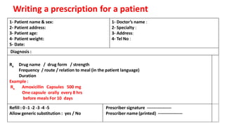 Prescription Writing.pdf , Prescription writing involves clear ...