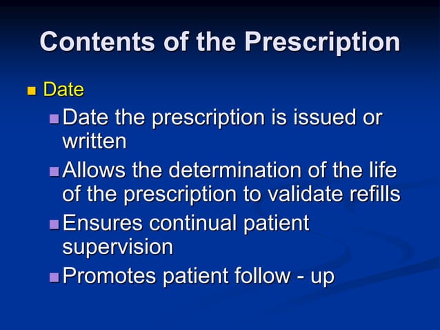 prescription writing prescription handling | PPT