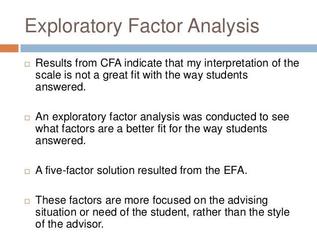 assignment exploratory factor analysis Ronald h heck 3 edep 768 (s2011): seminar in structural equation modeling february 14, 2011 university of hawai‘i at mānoa confirmatory and exploratory factor analysis. assignment exploratory factor analysis Ronald h heck 3 edep 768 (s2011): seminar in structural equation modeling february 14, 2011 university of hawai‘i at mānoa confirmatory and exploratory factor analysis.