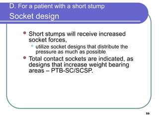 Ptb Socket Design Comprehensive Guide to Transtibial Prosthetics Prescription Principles ...