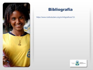 Bibliografia
https://www.institutoclaro.org.br/infograficos/13/.
 