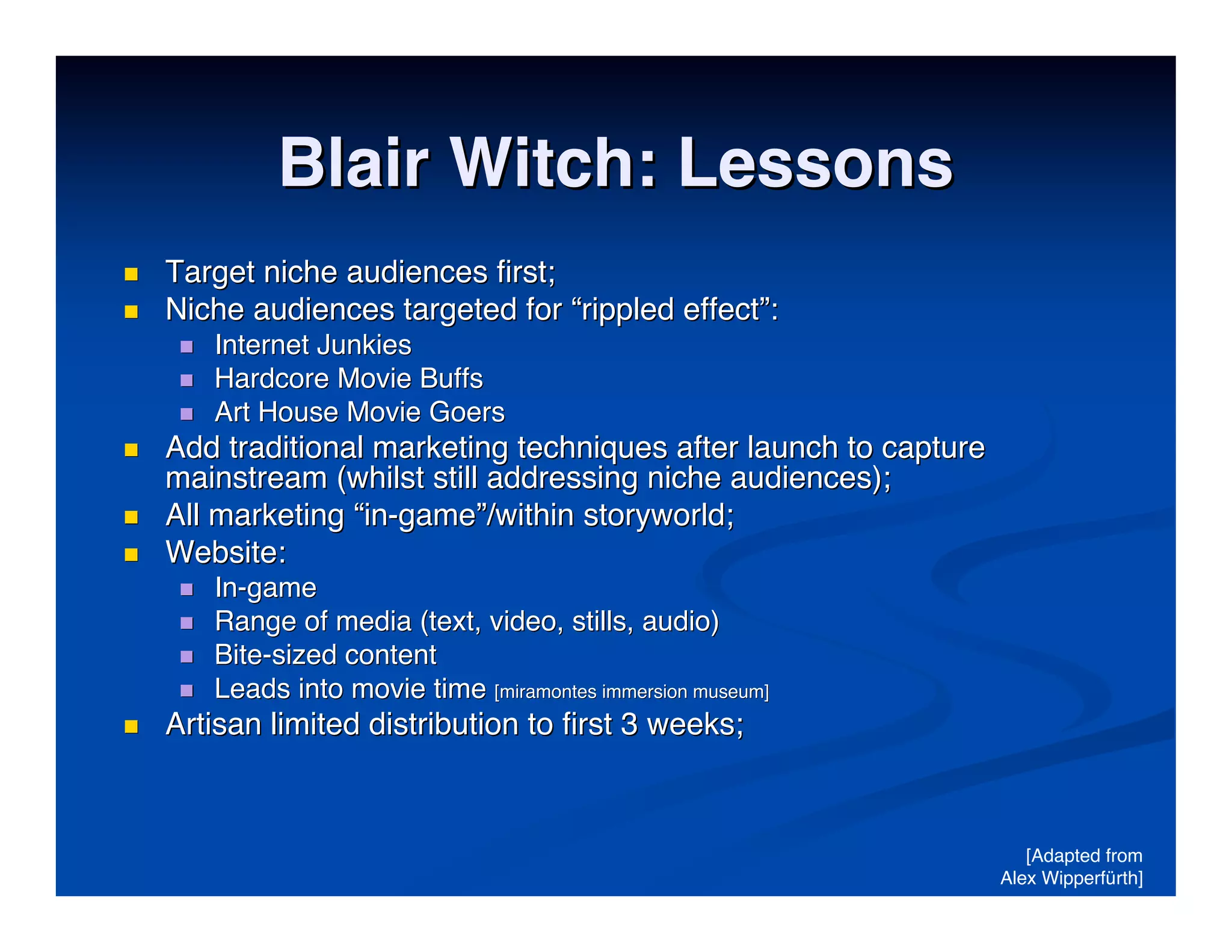 Best Practises in Transmedia Entertainment - Christy Dena