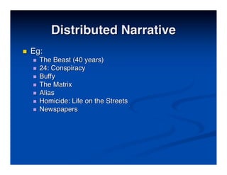 Best Practises in Transmedia Entertainment - Christy Dena