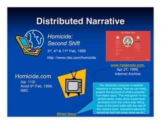 Best Practises in Transmedia Entertainment - Christy Dena