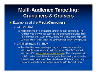 Best Practises in Transmedia Entertainment - Christy Dena
