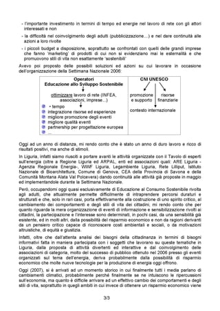 2007: ARPAL, attività 2006 sull’energia e proposte per la settimana nazionale 2007 in Liguria