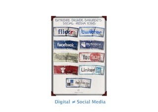 Digital   ≠ Social Media
 