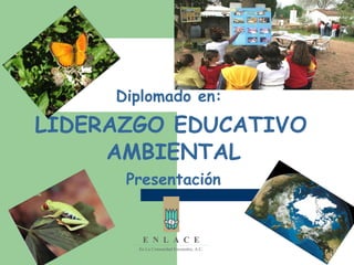 Diplomado en:   LIDERAZGO EDUCATIVO  AMBIENTAL Presentación 