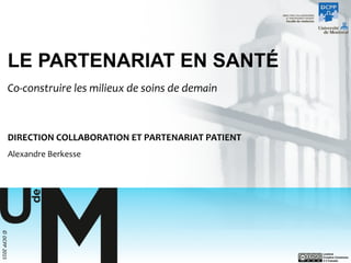 partnership – Centre d'Innovation du partenariat avec les patients