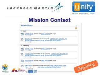 Mission Context Reporting 