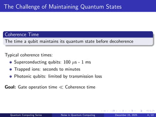 Quantum Computing Noise and its history | PDF