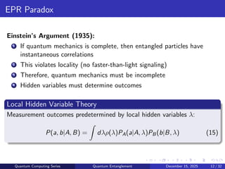 What is Quantum Entanglement and its history | PDF