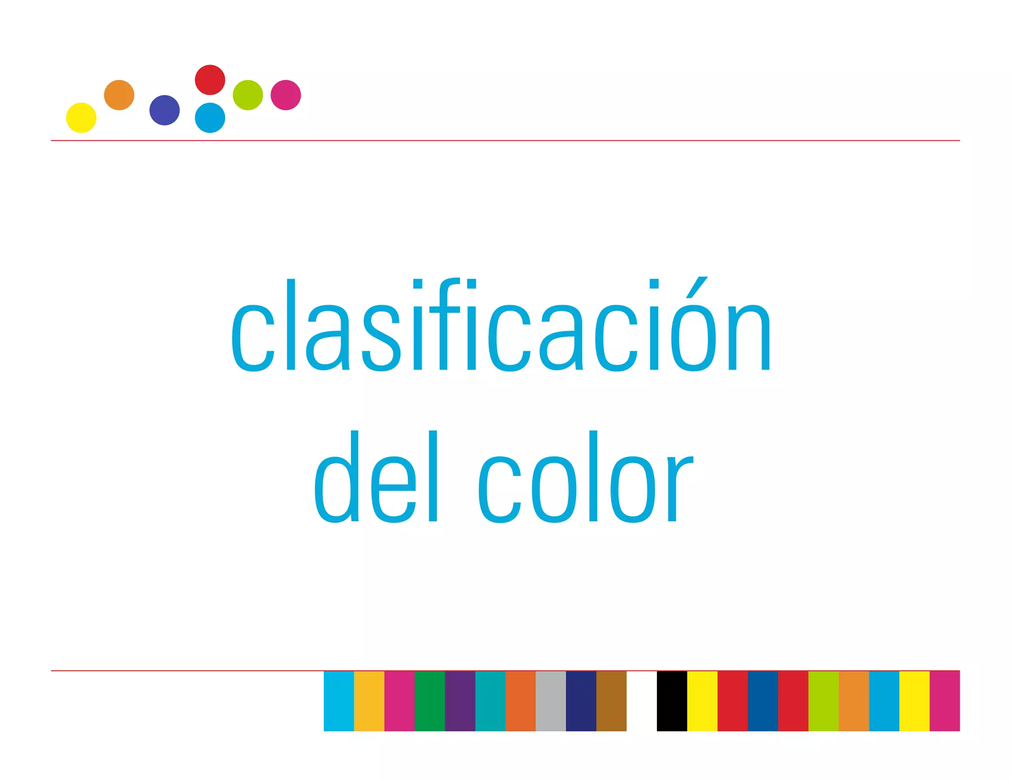 clasificación
  del color
 