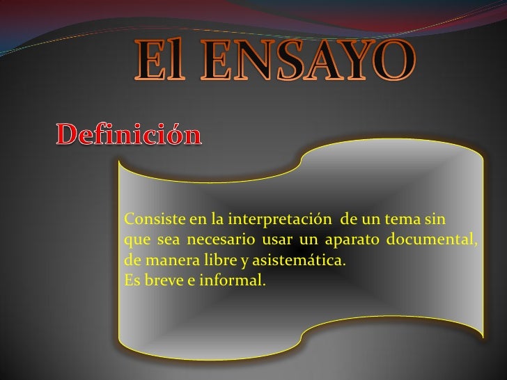 EL ENSAYO LITERARIO