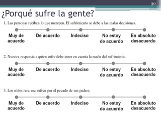 ¿Porqué sufre la gente?
30
 