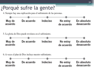 ¿Porqué sufre la gente?
31
 