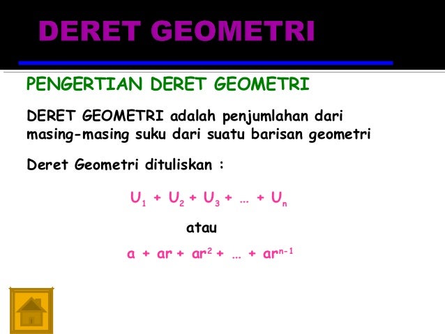 Barisan Dan Deret Geometri