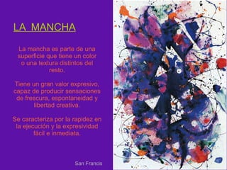 ELEMENTOS QUE CONFIGURAN FORMAS BIDIMENSIONALES EL PUNTO El punto es un elemento gráfico  simple, reducido, que se usa en las obras bidimensionales con intención creativa. Mediante diversas agrupaciones de puntos se originan distintas texturas visuales. 