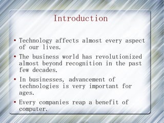 How has technology changed the way we conduct business? | PDF