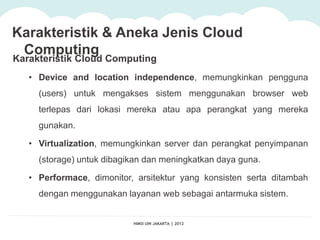 CLOUD COMPUTING: Understanding and Building The Cloud as Business Needs ...