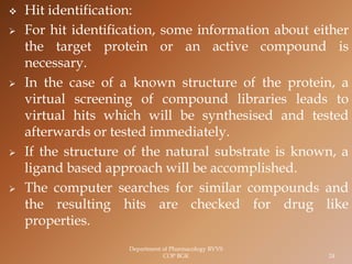 Presenatation on insillico drug design | PDF