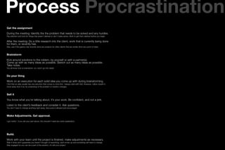 Procrastination