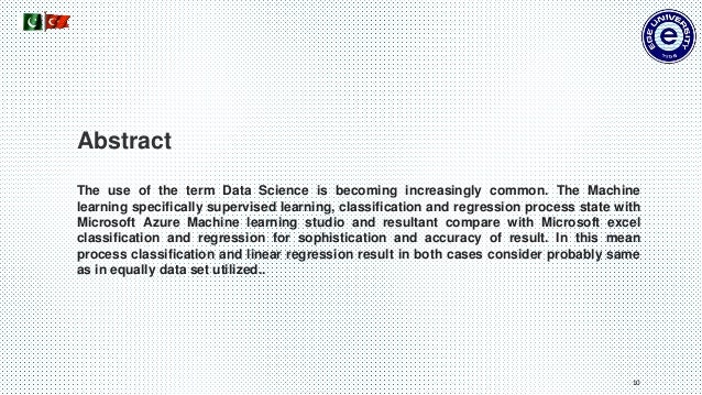 microsoft excel machine learning
