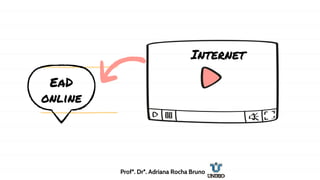EaD
online
Internet
Profª. Drª. Adriana Rocha Bruno
 
