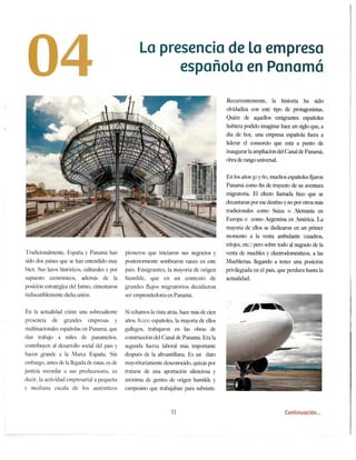 Presencia de la empresa española en panamá