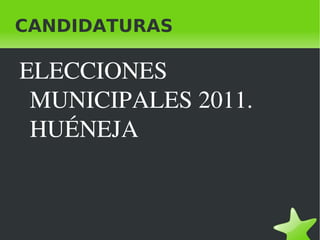 CANDIDATURAS ,[object Object]