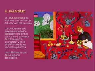 LA LÍNEA EN EL ARTE  En la historia del arte la línea  ha sido y es un elemento fundamental para crear bocetos, dibujos, planos... Varios movimientos artísticos se han interesado especialmente por la línea. El  Neoplasticismo  es un movimiento de arte abstracto surgido en las prime- ras décadas del siglo XX, cuyo princi- pal representante fue  Piet Mondrian .  El Neoplasticismo se desarrolló tanto en pintura como en arquitectura. En sus obras predominan las líneas per- pendiculares sobre las curvas y obli- cuas. A través de la línea organizan  el espacio visual. 