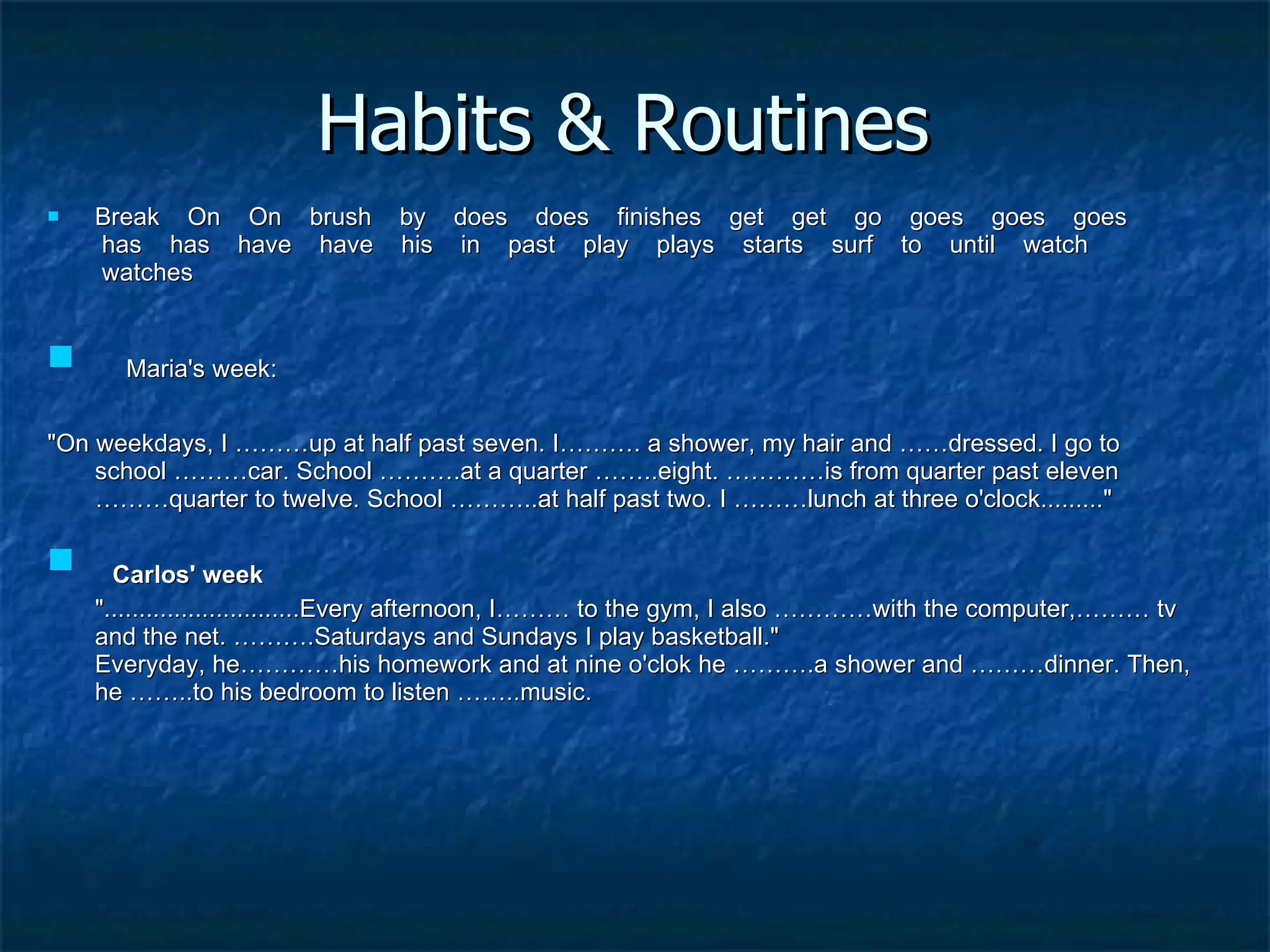 Present simple tense | PPT