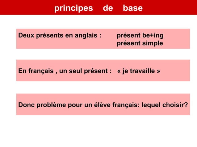 Grammaire anglaise : les 2 presents