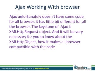 Ajax | PPTX | Web Design and HTML | Internet