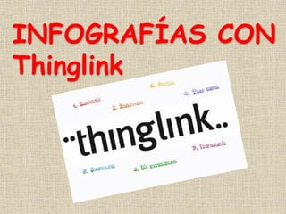 INFOGRAFÍAS CON
Thinglink
 