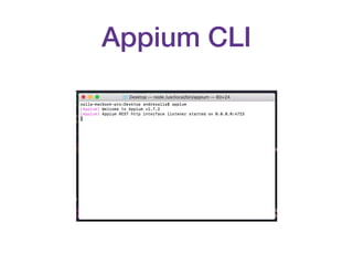 Appium CLI
 