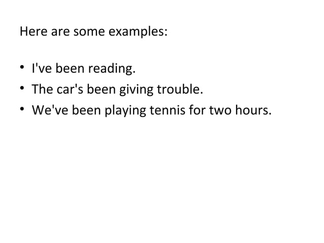 Present perfect continuous tense | PPT