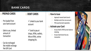 BANK CARDS
 